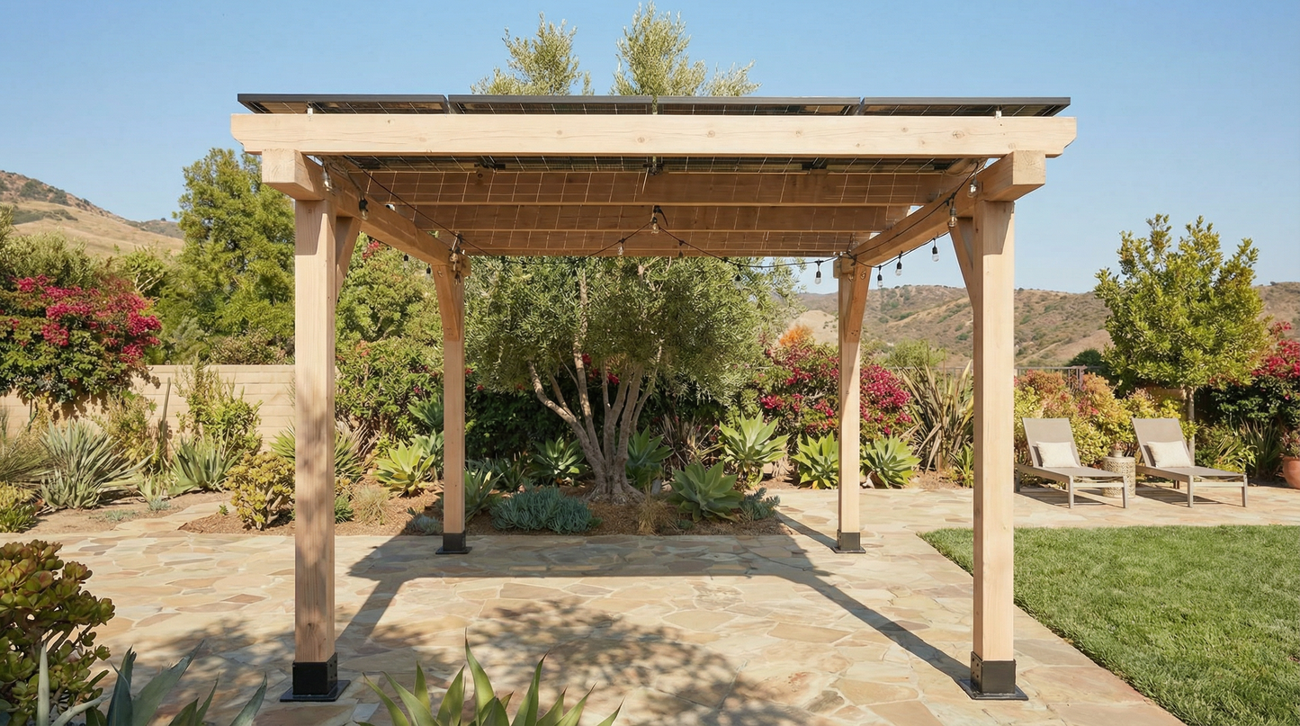 DIY Solar Gazebo - Classic Cedar