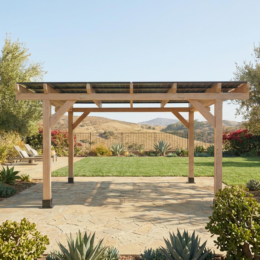 DIY Solar Gazebo - Classic Cedar
